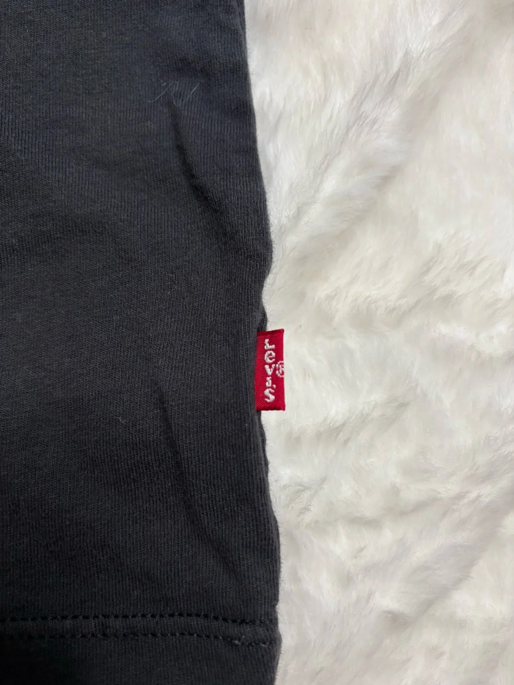 Levi's Black Short Sleeve Tee with Red Graphic Logo